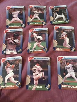 Various Astros Baseball Cards