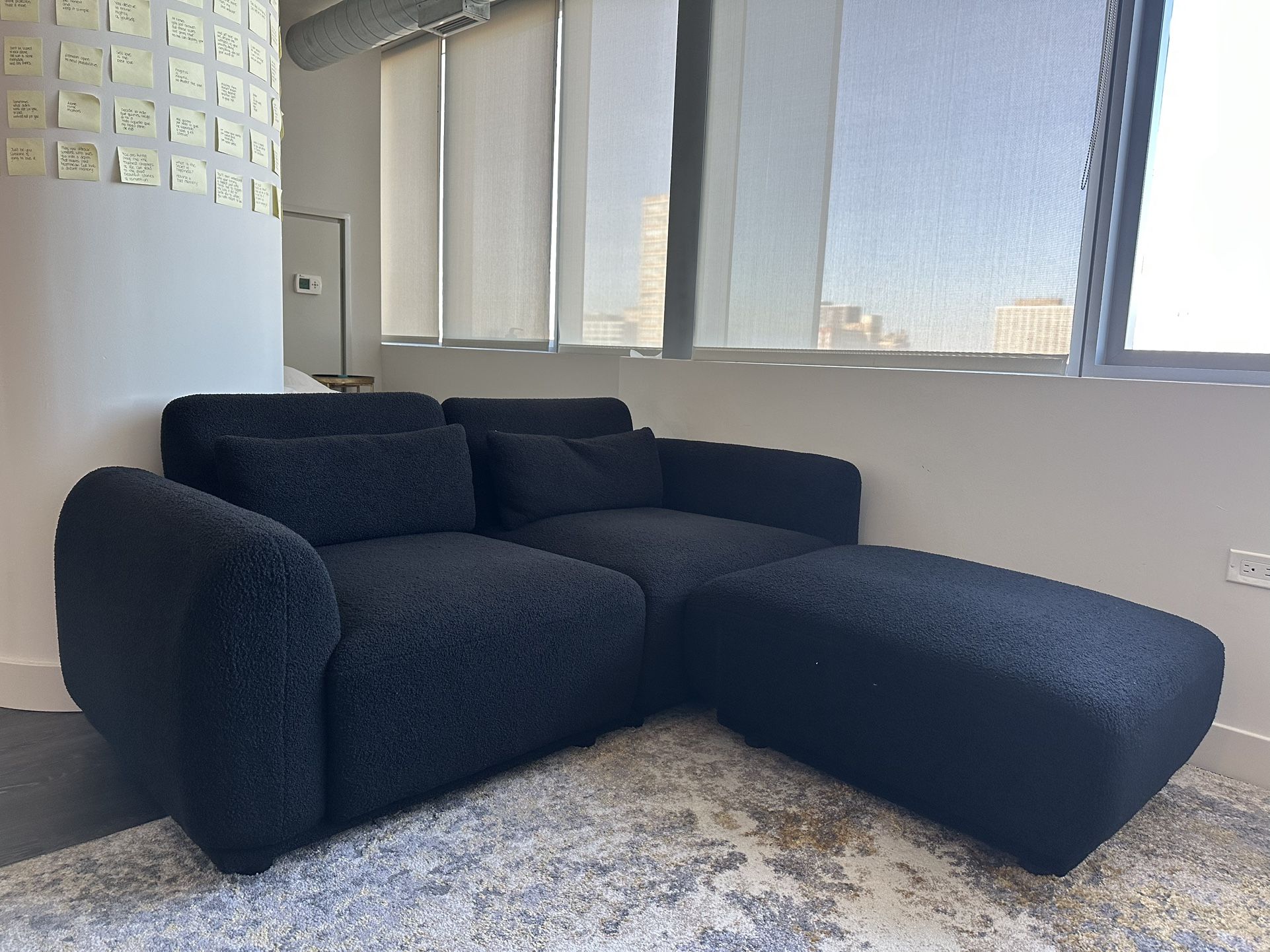 Black Sectional Couch FOR SALE