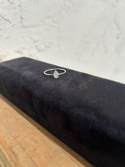 Silver Diamond Promise/Engagement Ring 