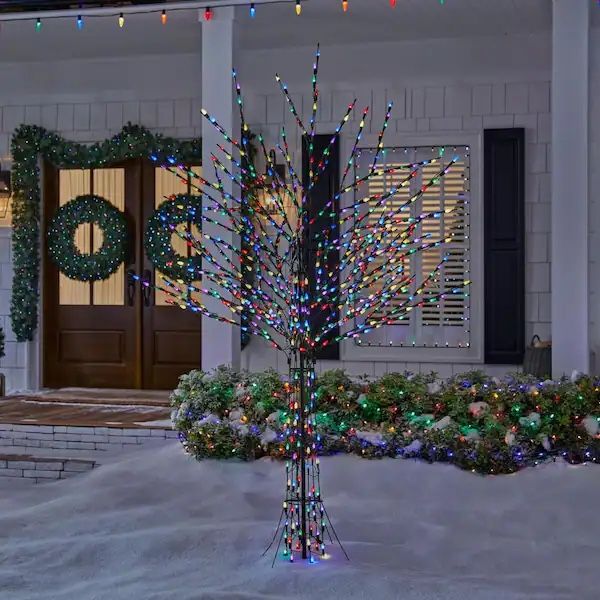 8 Ft LED Pre-Lit Bare Branch Tree