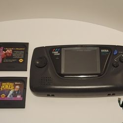 SEGA GAME GEAR WORKS SEE PICTURES WITH GAMES 