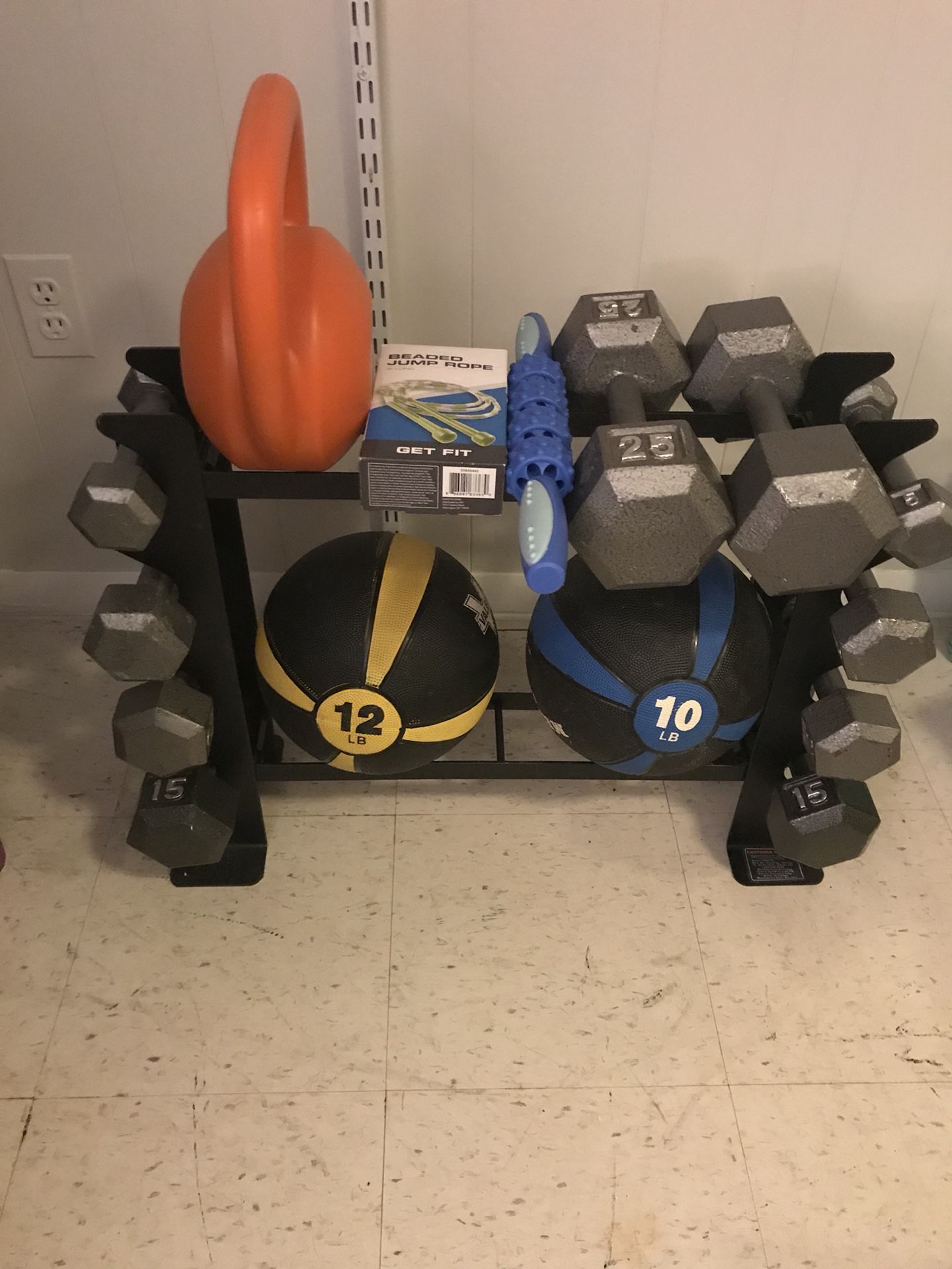 Complete Home Gym Weight Set + Stand