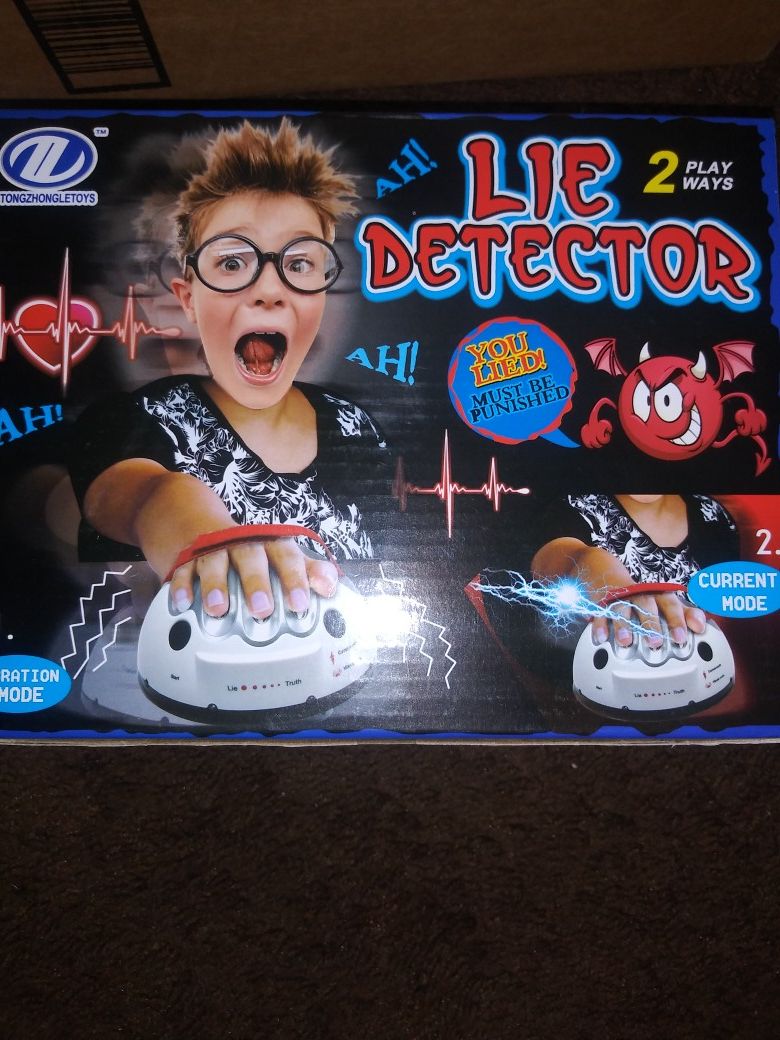 Kids game lie detector.