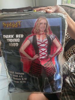 Dark Red Riding Hood Costume size M