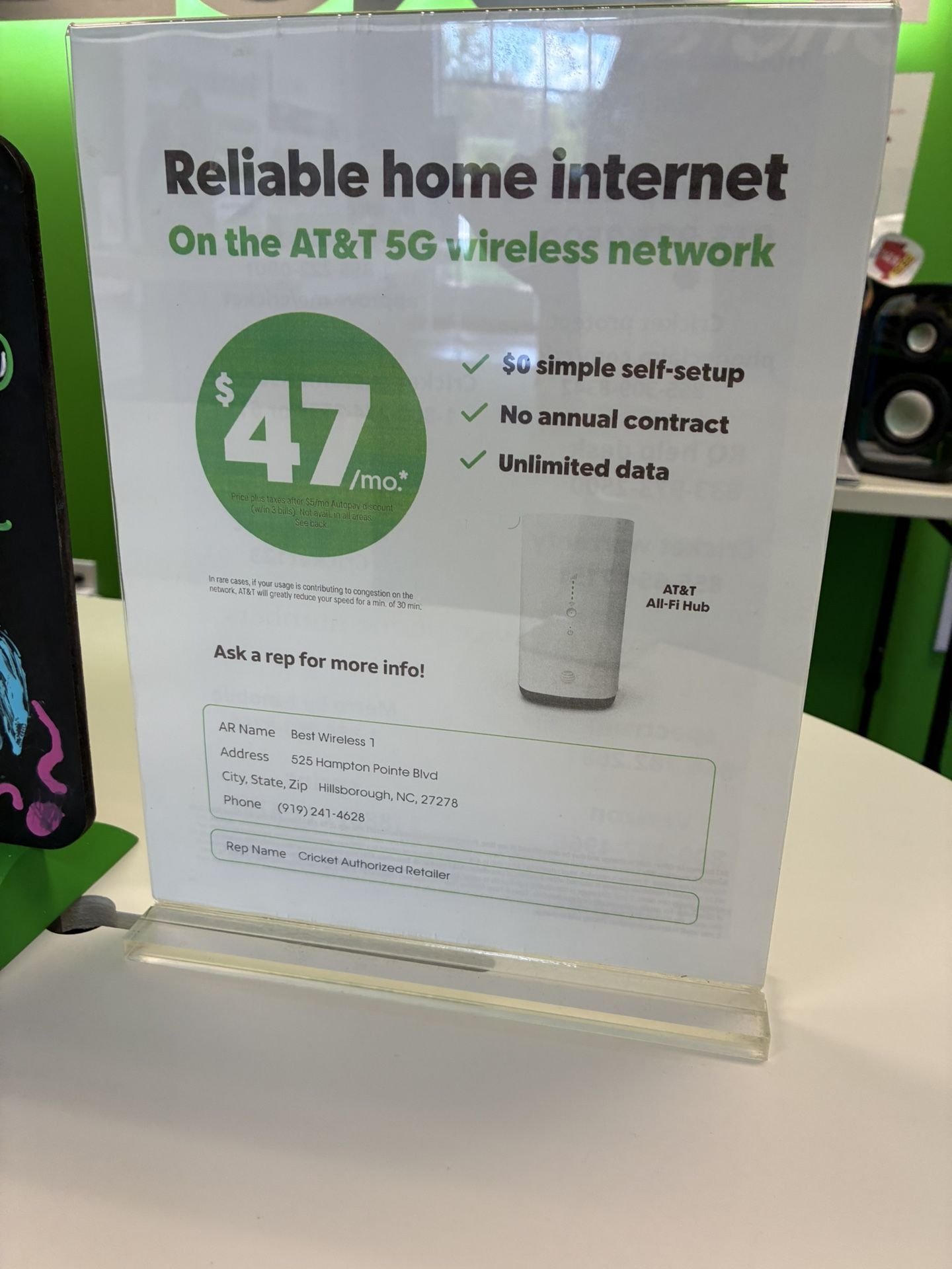 Home Internet For $47 Monthly Only At Cricket Wireless At 525 Hampton Pointe Blvd Hillsborough NC 27278