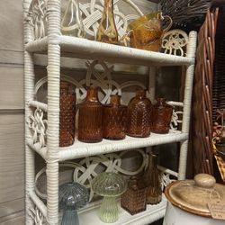 Vintage Rattan Shelf