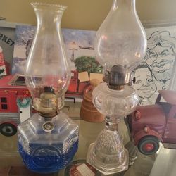 2 OIL LAMPS
