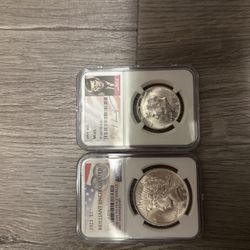 1923 $1 Peace Dollar & 1964 Proof JFK Grade 65!