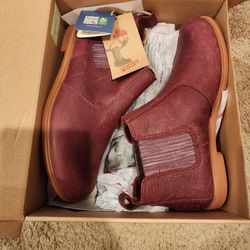 New Red Leather Women's Boots Kodiak 7 Boots Shoes Booties