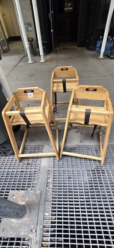 Restaurant Baby Wooden High Chair