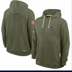 New!  2025 Dallas Cowboys Salute To Service Hoodie XL 