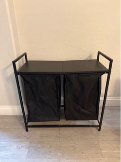 Black Double Laundry Hamper