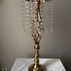 Gold Elegant Centerpiece With Crystals 
