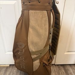 Vintage Taylormade Brown/Suede Golf Bag 