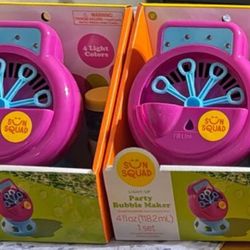 Light Up Party Bubble Machine