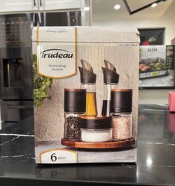 Trudeau 6-Piece Lazy Susan Seasoning Station