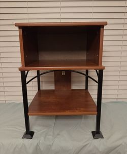 Sauder Wood & Metal Side Table / Stand