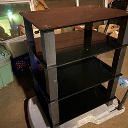 Glass Stand TV Stereo 