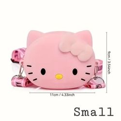 Hello Kitty Small Pink Silicone Crossbody Bag-Christmas Gift 🩷👛✨️