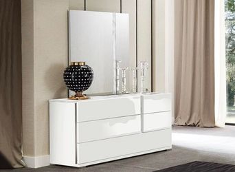 Premium ALF DaFre Italian Dresser / Sideboard – High Gloss Ivory Finish – Originally $2,500+