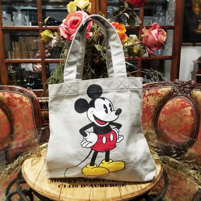 DISNEY COUTURE Mickey Mouse Large Canvas TOTE BAG