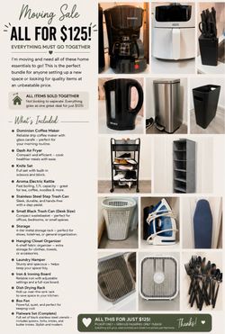 $125 Household Bundle — Kitchen, Storage & More!