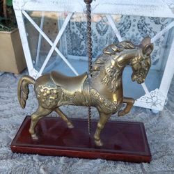 Brass Horse Decor
