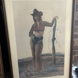 Coors Advertising Print Entitled “High Country Girl” By John Shepard And Dated 10/20/81