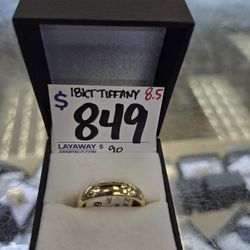 18kt Tiffany Men's Band