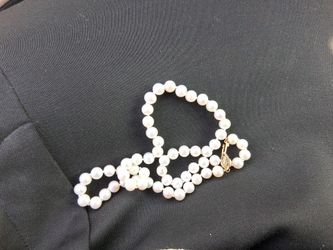 Pearl necklace 14k