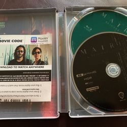 Matrix Revolutions, Digital Movie UHD Code from 4K steel box, Blu-ray