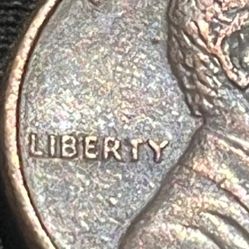1989 D Penny Coin With Tarnish 