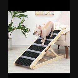 SweetBin Dog Ramp For Bed - Car Ramp For Dog - 39" Long Adjustable 16"-26" Dog Ramps For Small Dogs Large Dogs - Dog Ramp For Couch, Bed Or Sofa, Fold