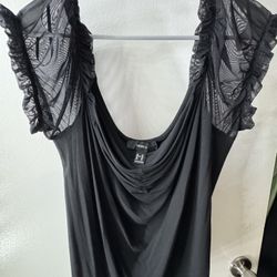 Forever 21 Plus Size Black Shirt