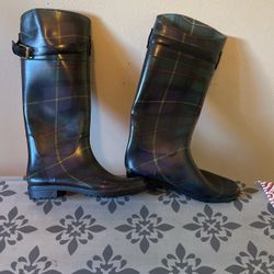 Ralph Lauren Shoes | Ralph Lauren Rossalyn Ii Rainboots Size 8 | Color: Blue/Green | Size: 9