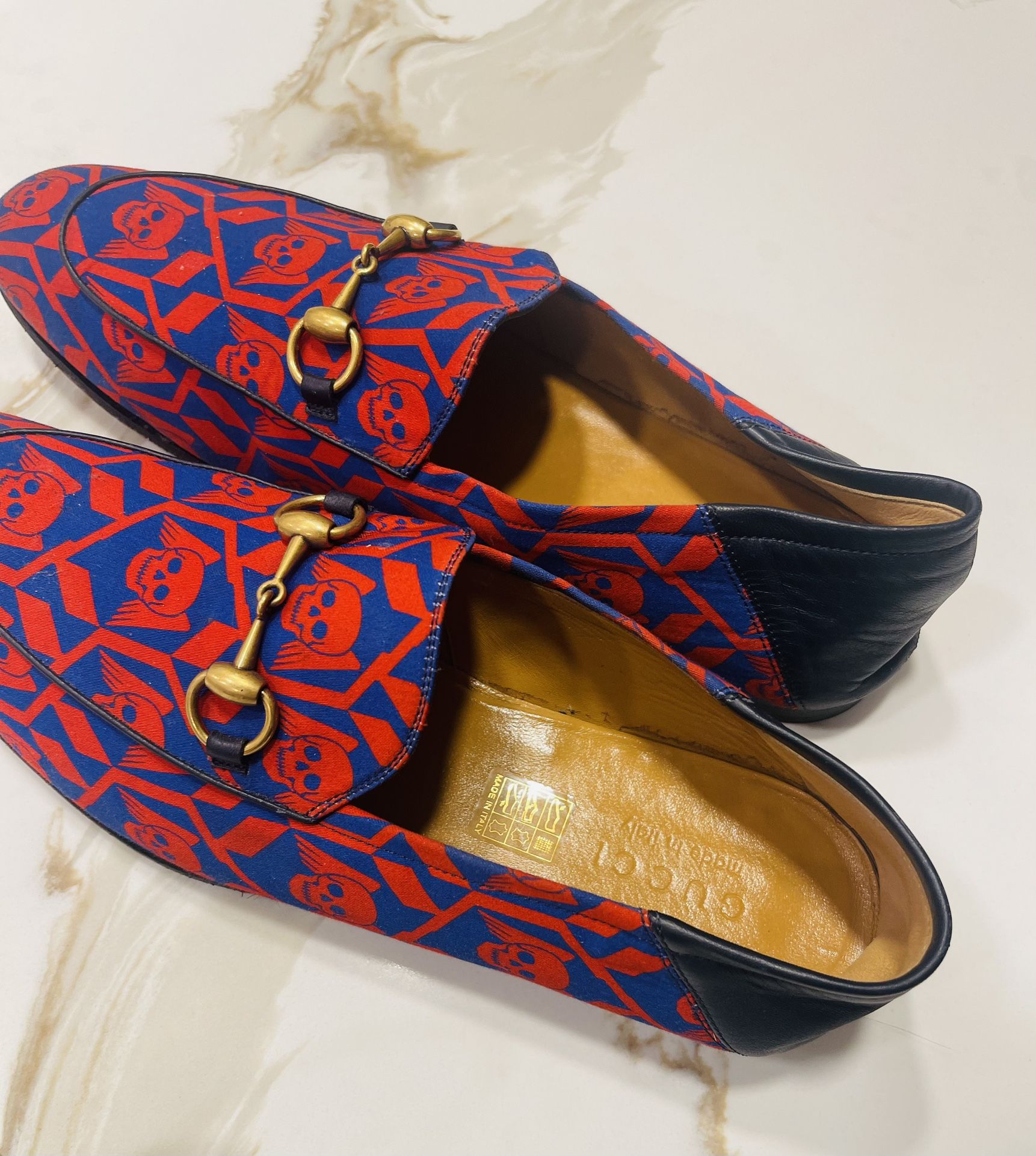 Gucci Geometric Skulls Loafers