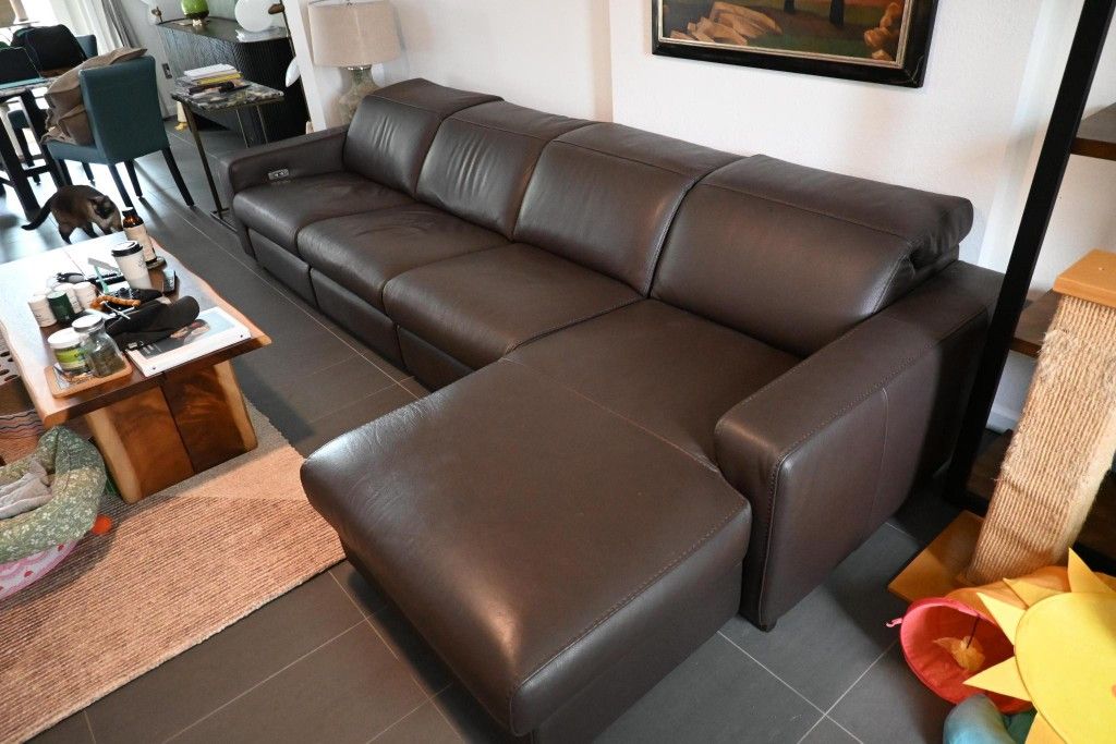 Incanto Italian Leather Recliner Sofa