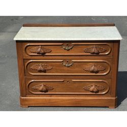 Antique Dresser With Marble Top