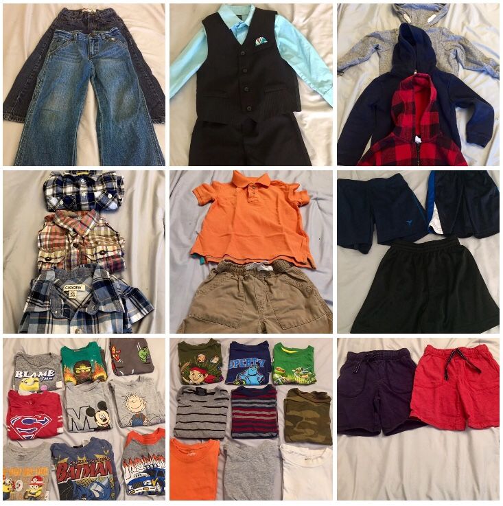 5T EUC Boy Clothes Bundle (2nd Bundle)—Shorts, Shorts, Suit, Jeans, Sweatshirts