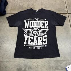 vintage the wonder years pop punk emo rock band shirt size large