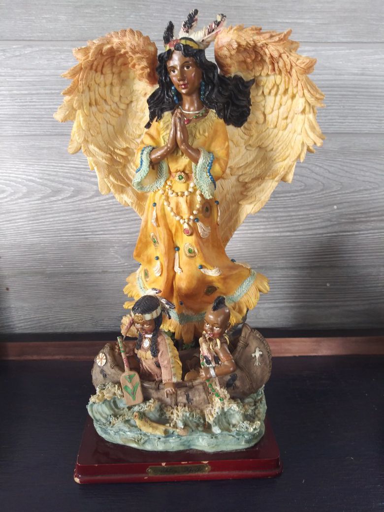 Angel Statue (Native American Woman and Children)
