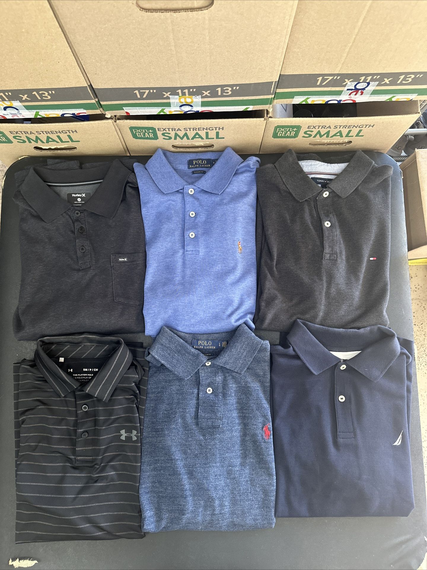 Lot of 4 Men’s Medium Polos ! Nautica, Tommy Hilfiger, Polo Ralph Lauren *Read*