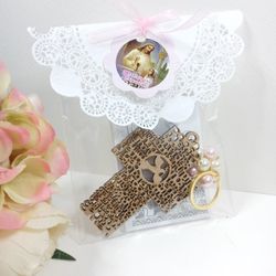 Cruz Padre Nuestro recuerdo de Primera comunión y bautizo. First communion party favors. Baptism party favors. Cross Our Lord's Prayer. Funeral 