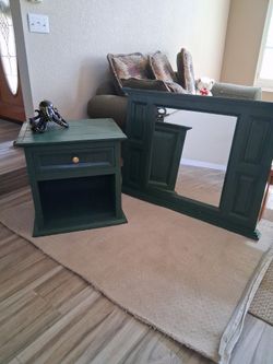 Nightstand and mirror