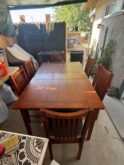 Wooden Table and Chairs