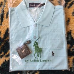 Great Father’s Day Gift! POLO T-shirt. Brand new. Never used. Still sealed in original packaging. Beautiful soft color. Great bargain.