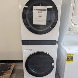 LG Wash Tower Stacked Smart Laundry Center 4.5 Cu.Ft.washer/ 7.4 Cu.Ft. Electric Dryer. 1 Year Warranty, Financing, 48 Hr Delivery.