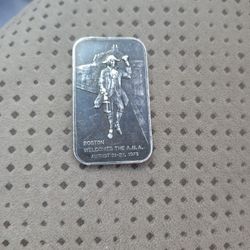 A&A 82nd Anniversary Boston Silver Ounce Bar