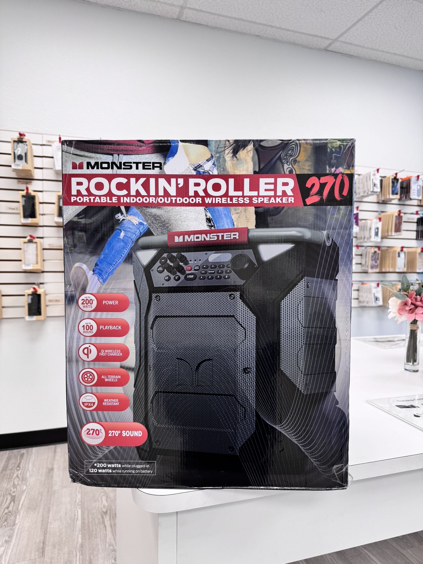 Monster Rockin Roller 270 Bluetooth Speaker New