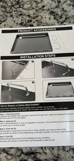 Carbon Steel Griddle Top